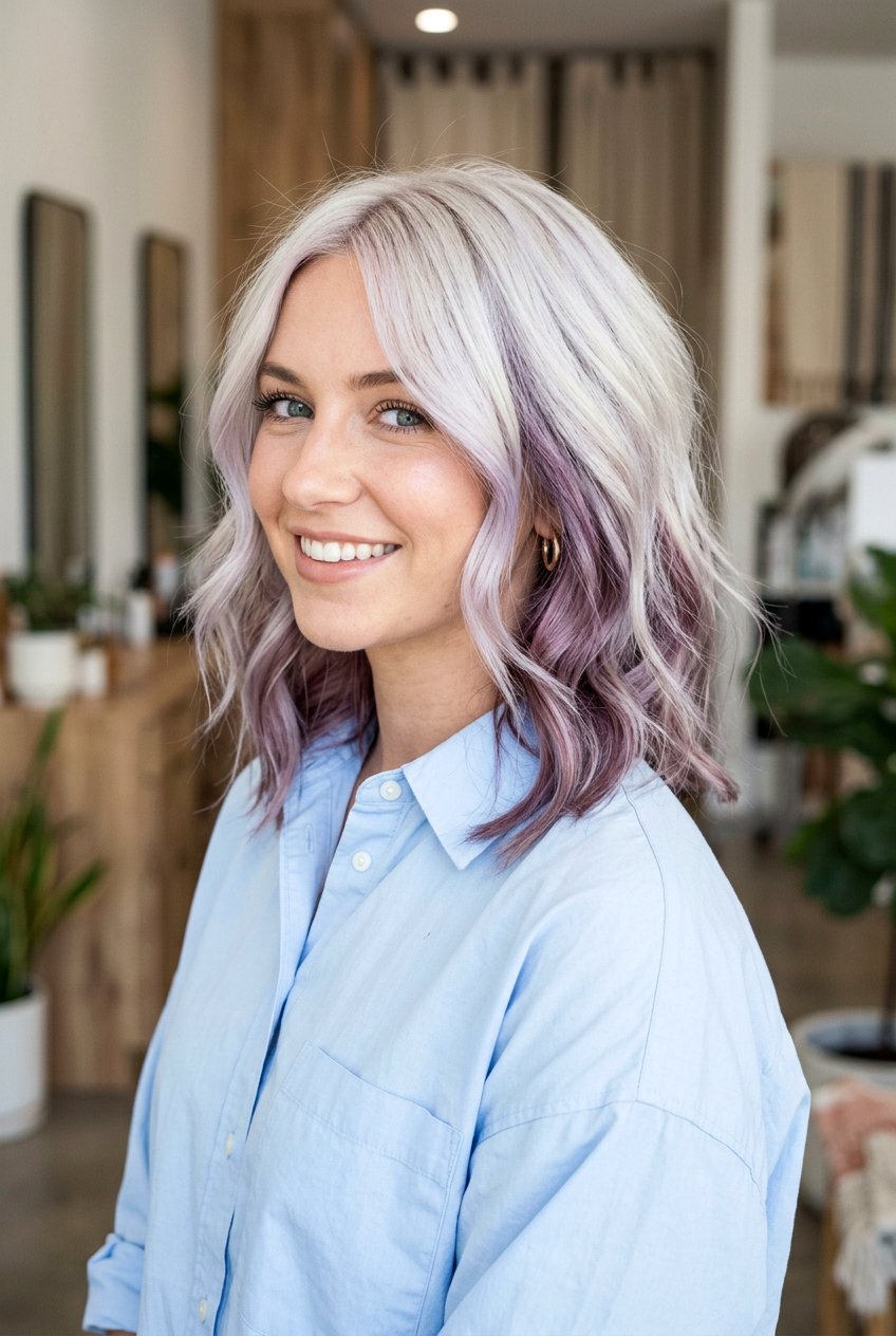 Icy Blonde Lowlights - 20 lowlights for over highlighted blonde hair - 20 lowlights for over highlighted blonde hair