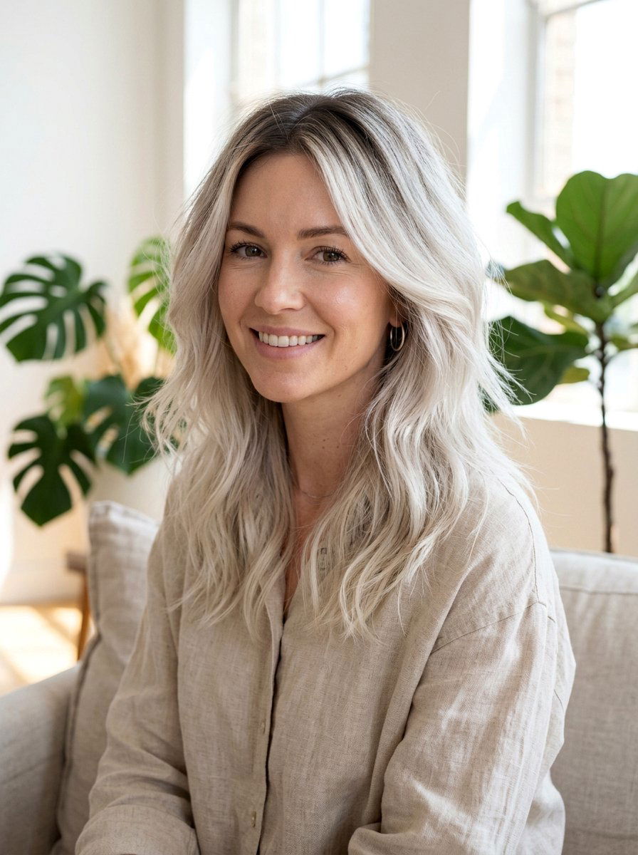 Icy Blonde Root Smudge Fine Hair - 20 icy blonde with root smudge - 20 icy blonde with root smudge