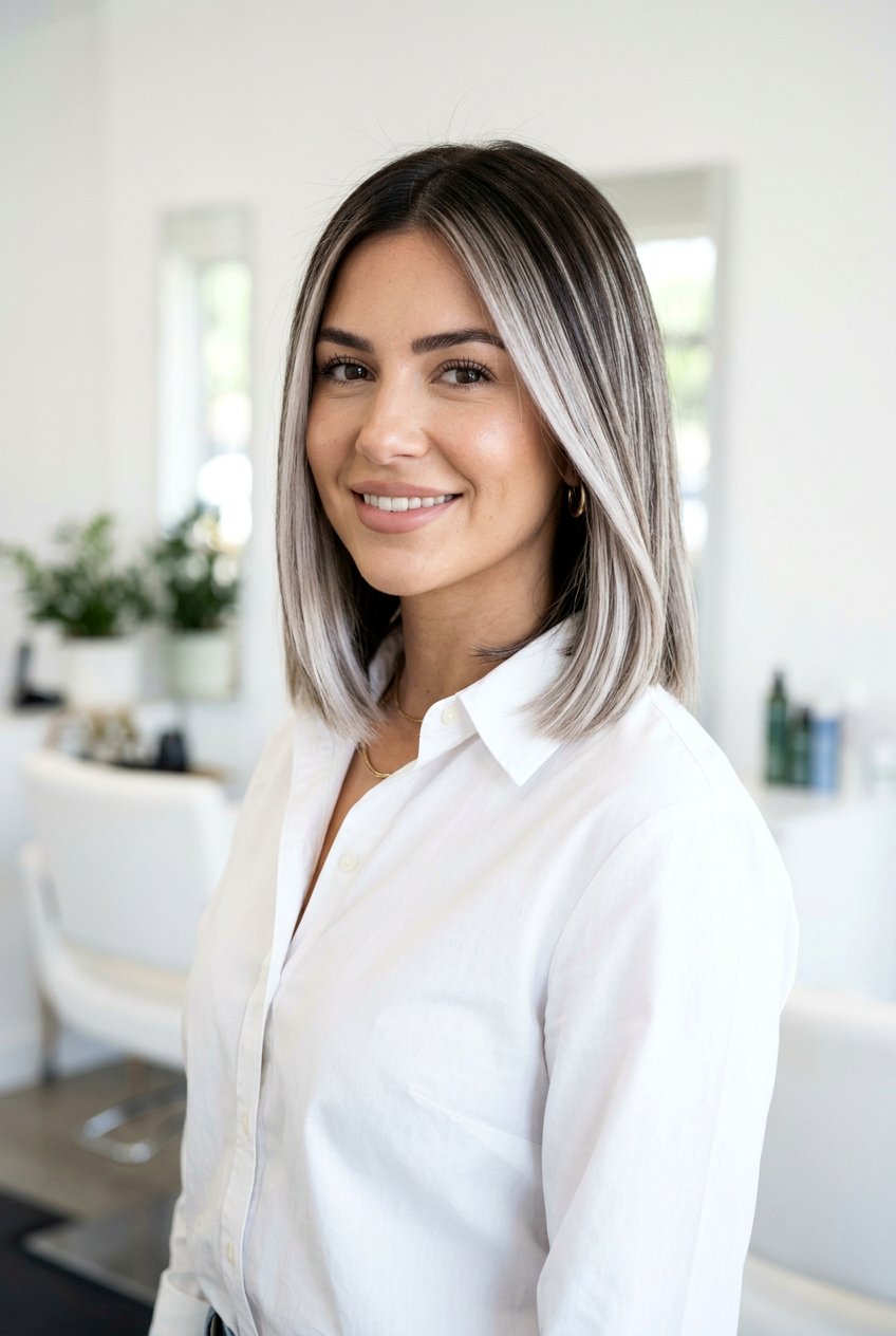 Icy Brown Brunette Balayage - 20 modern brunette balayage ideas - 20 modern brunette balayage ideas