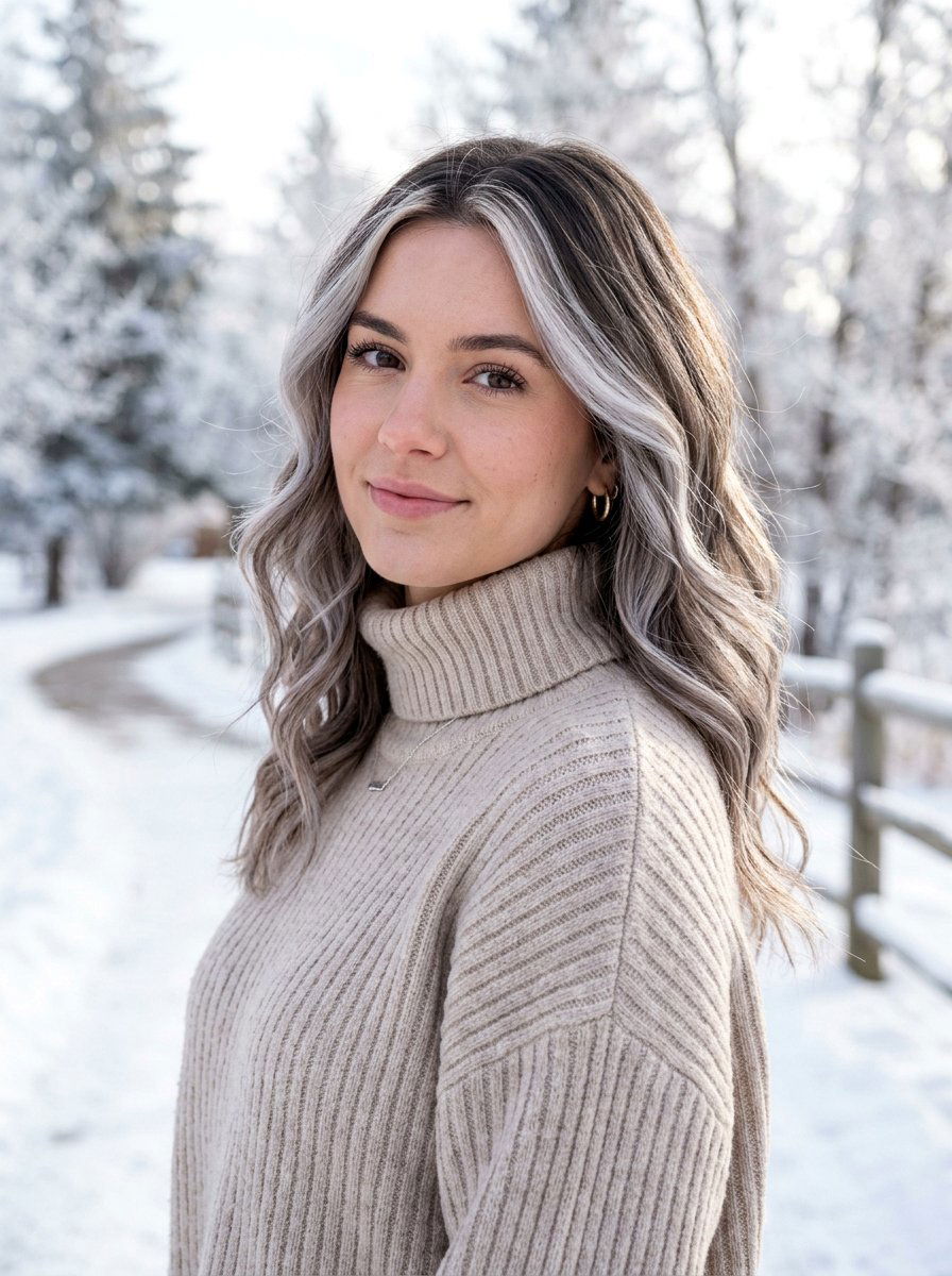 Icy Brunette Hair Color - 20 seasonal hair color ideas for brunettes - 20 seasonal hair color ideas for brunettes