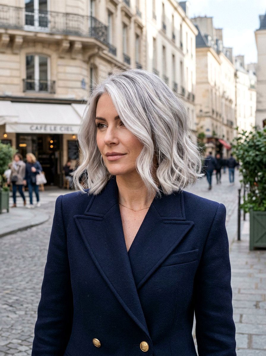 Icy Pearl Blonde Highlights - 20 pearl blonde for mature women - 20 pearl blonde for mature women