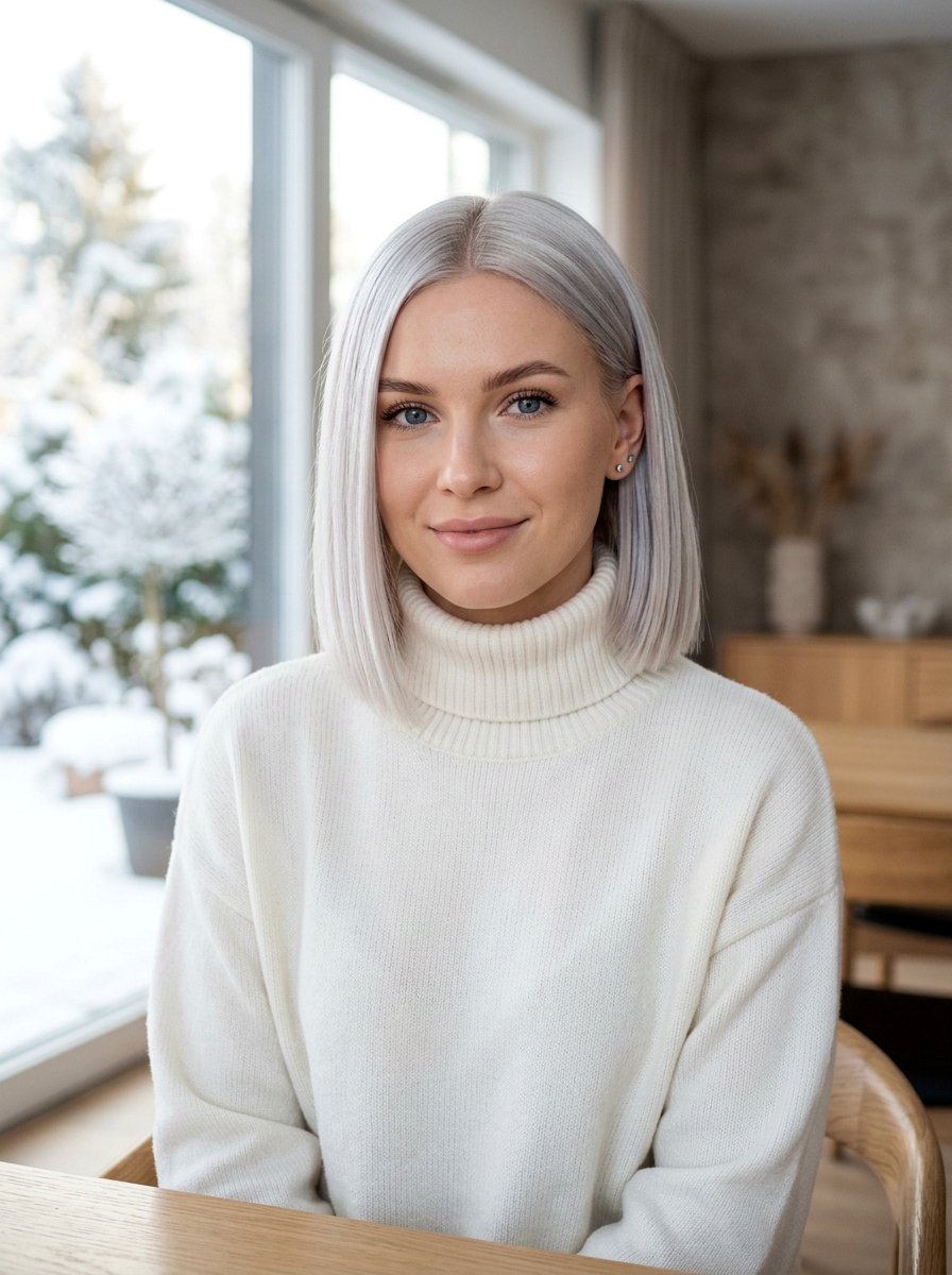 Icy Platinum Blonde Hair Color - 20 seasonal hair color ideas for blondes - 20 seasonal hair color ideas for blondes