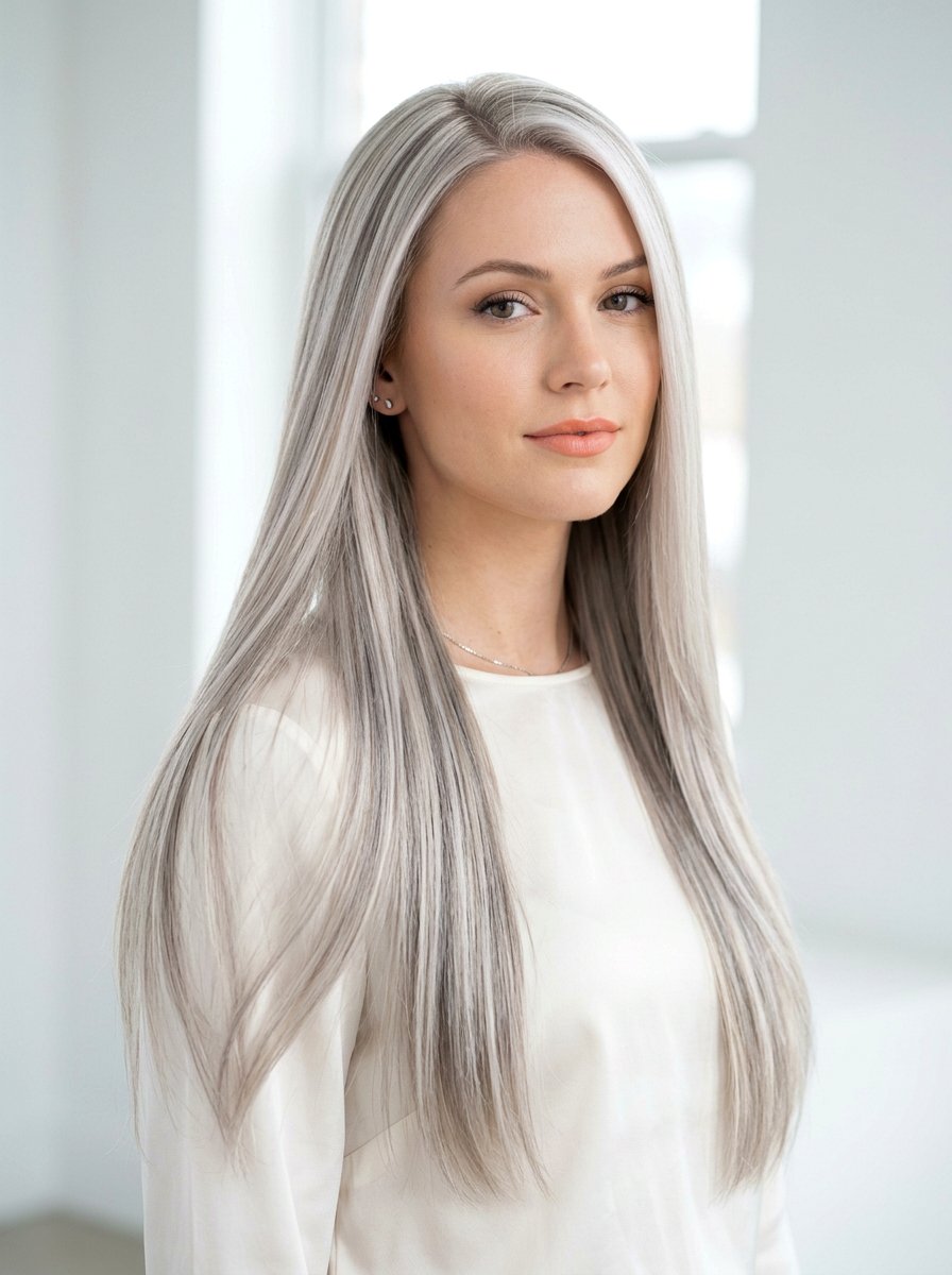 Icy Platinum Blonde with Ash Lowlights - 20 soft platinum with lowlights - 20 soft platinum with lowlights