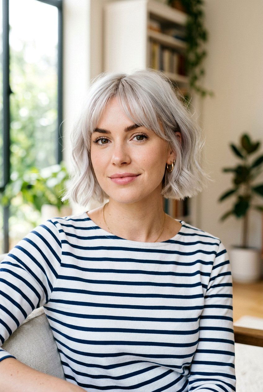 Icy Platinum French Bob - 20 icy platinum bob - 20 icy platinum bob