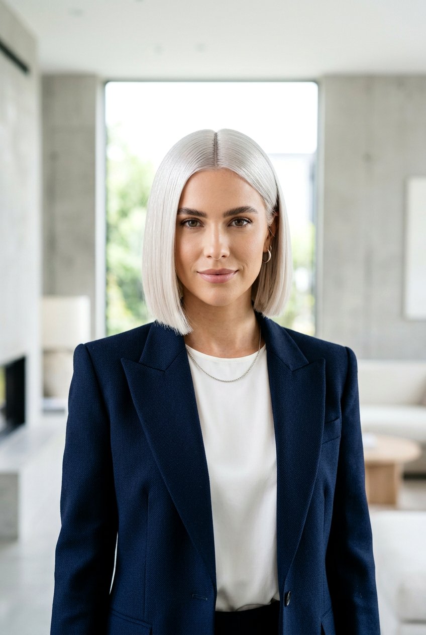 Icy Platinum Glass Bob - 20 icy platinum bob - 20 icy platinum bob