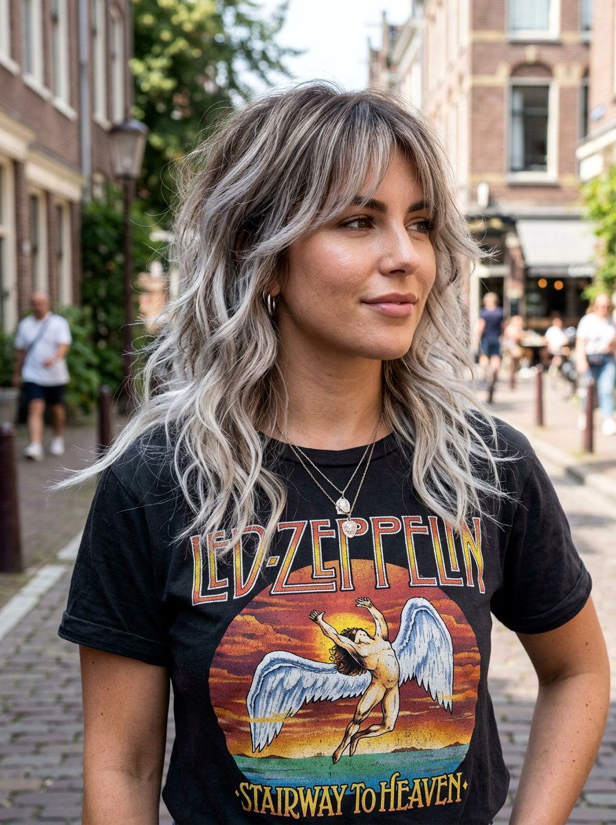 Icy Silver Balayage On Dark Hair Shag - 20 icy silver balayage on dark hair - 20 icy silver balayage on dark hair