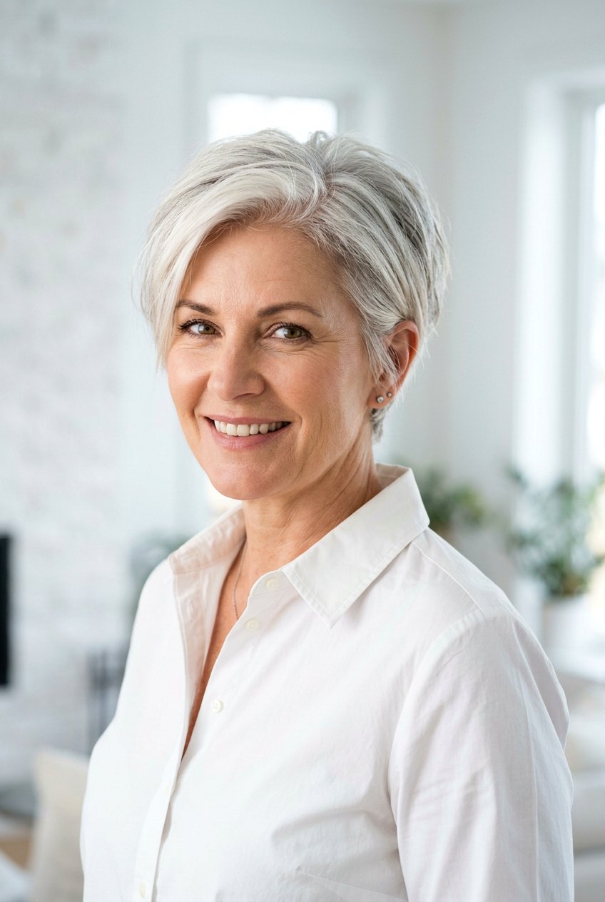 Icy White and Gray Transition - 20 natural gray transition hair color - 20 natural gray transition hair color