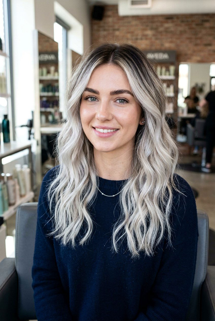 Icy blonde dark roots - 20 dark roots blonde hair - 20 dark roots blonde hair