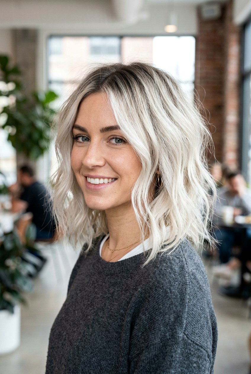 Icy blonde with shadow root - 20 icy blonde hair color - 20 icy blonde hair color