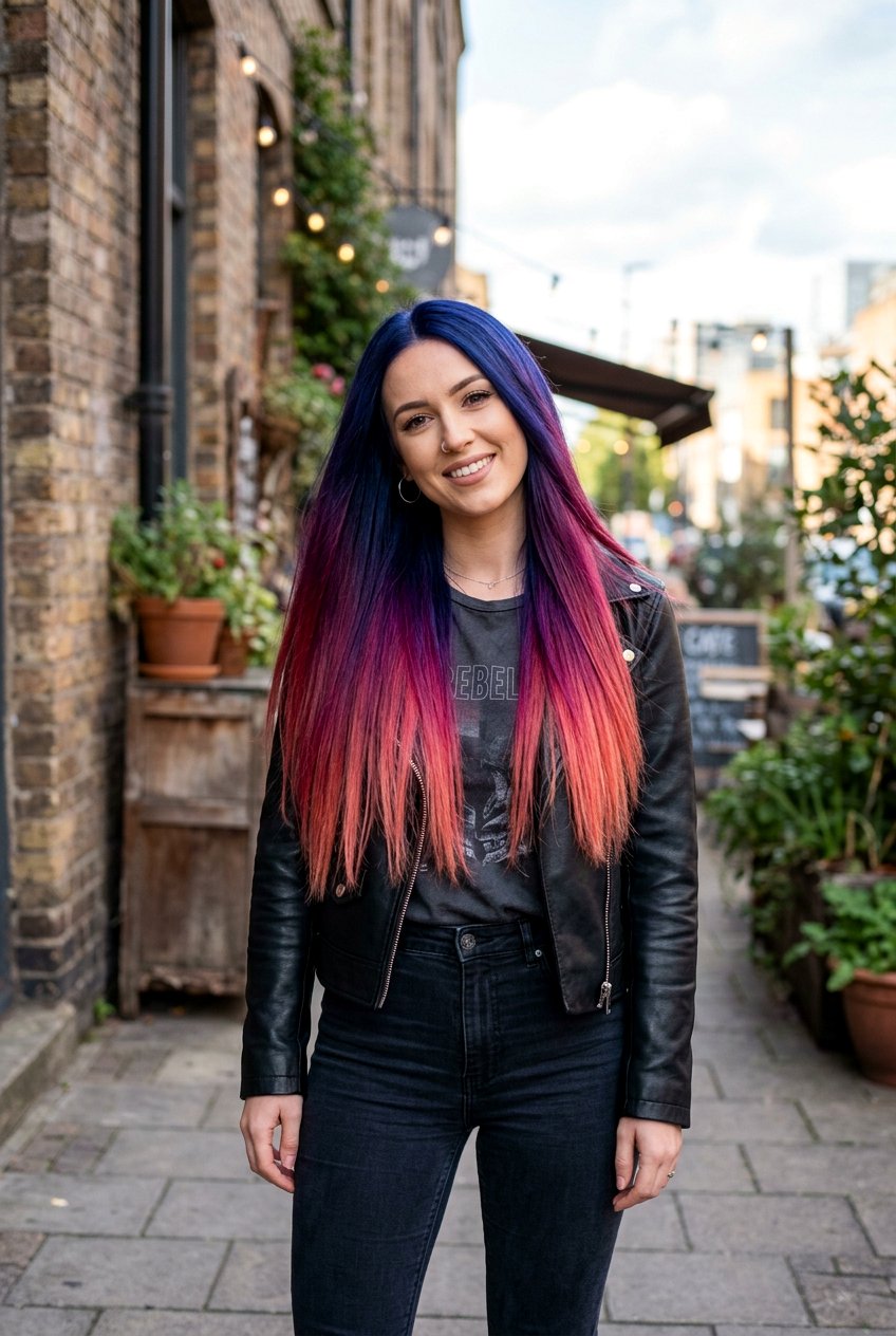 Indigo Sunset Hair - 20 sunset hair color ideas - 20 sunset hair color ideas