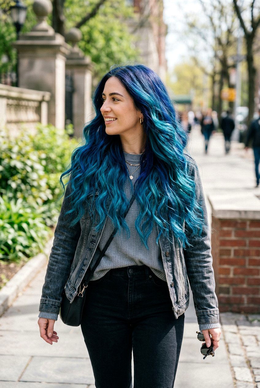 Indigo and Teal Hair Color - 20 indigo hair color ideas - 20 indigo hair color ideas