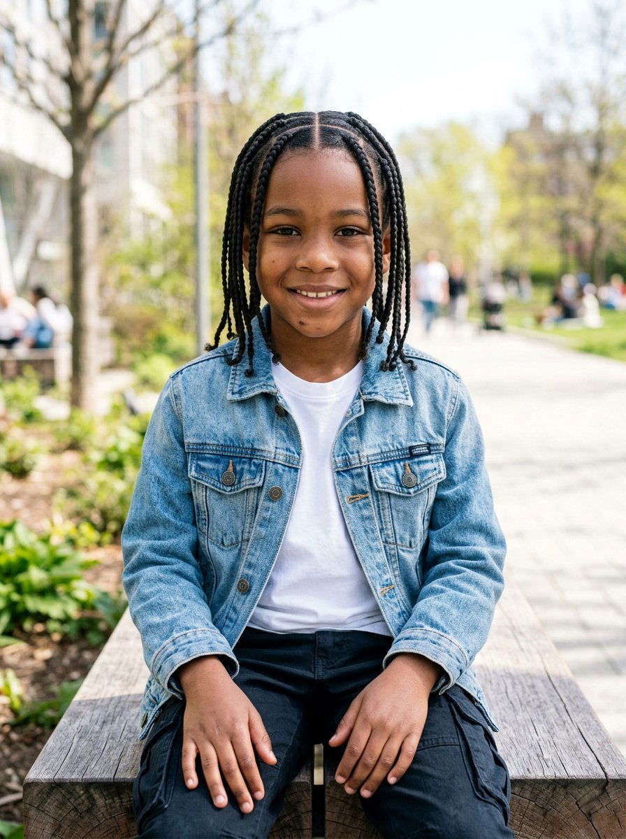 Individual Box Braids - 20 school braid styles for black boys - 20 school braid styles for black boys