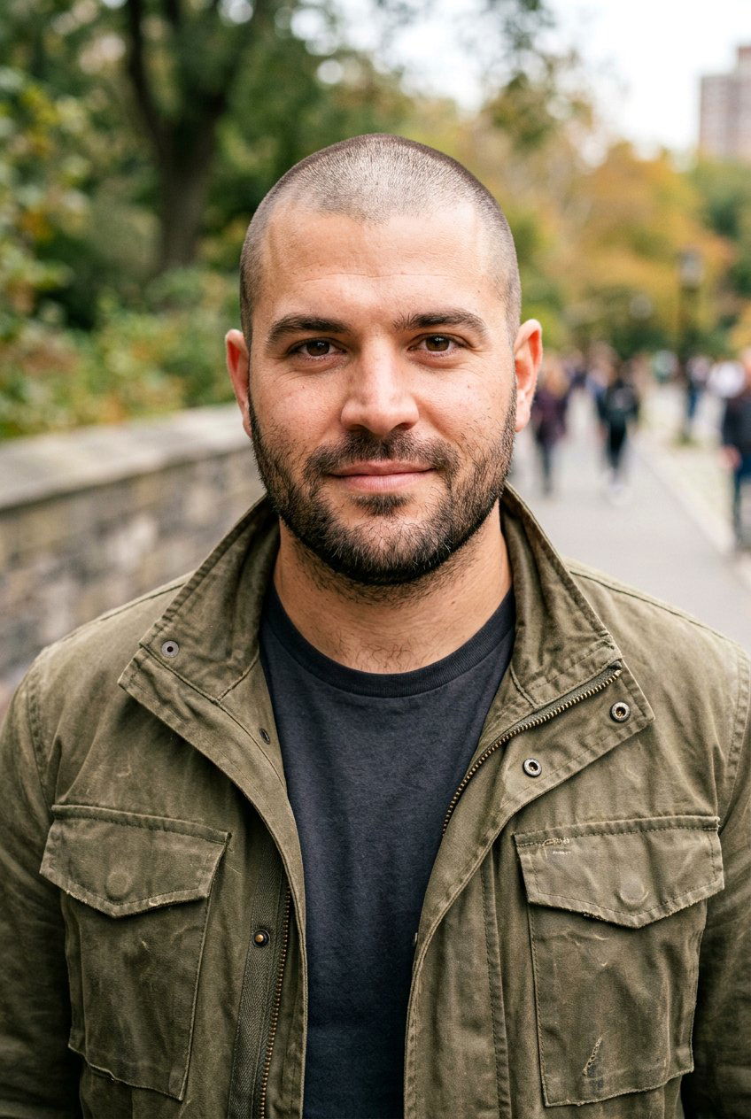 Induction cut round face - 20 buzz cut for round face men - 20 buzz cut for round face men