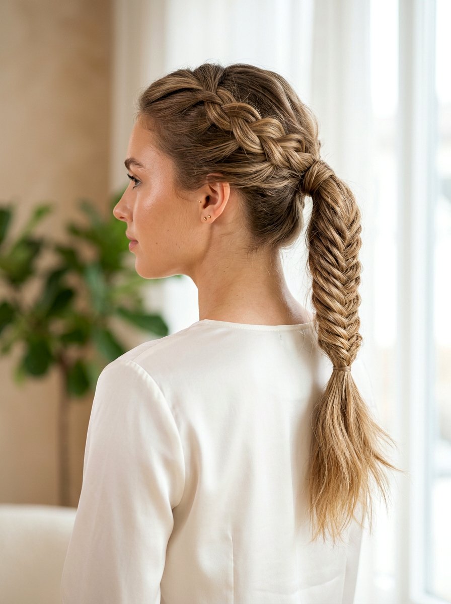 Infinity Braid Fishtail Ponytail - 20 infinity braid ponytail hairstyle - 20 infinity braid ponytail hairstyle