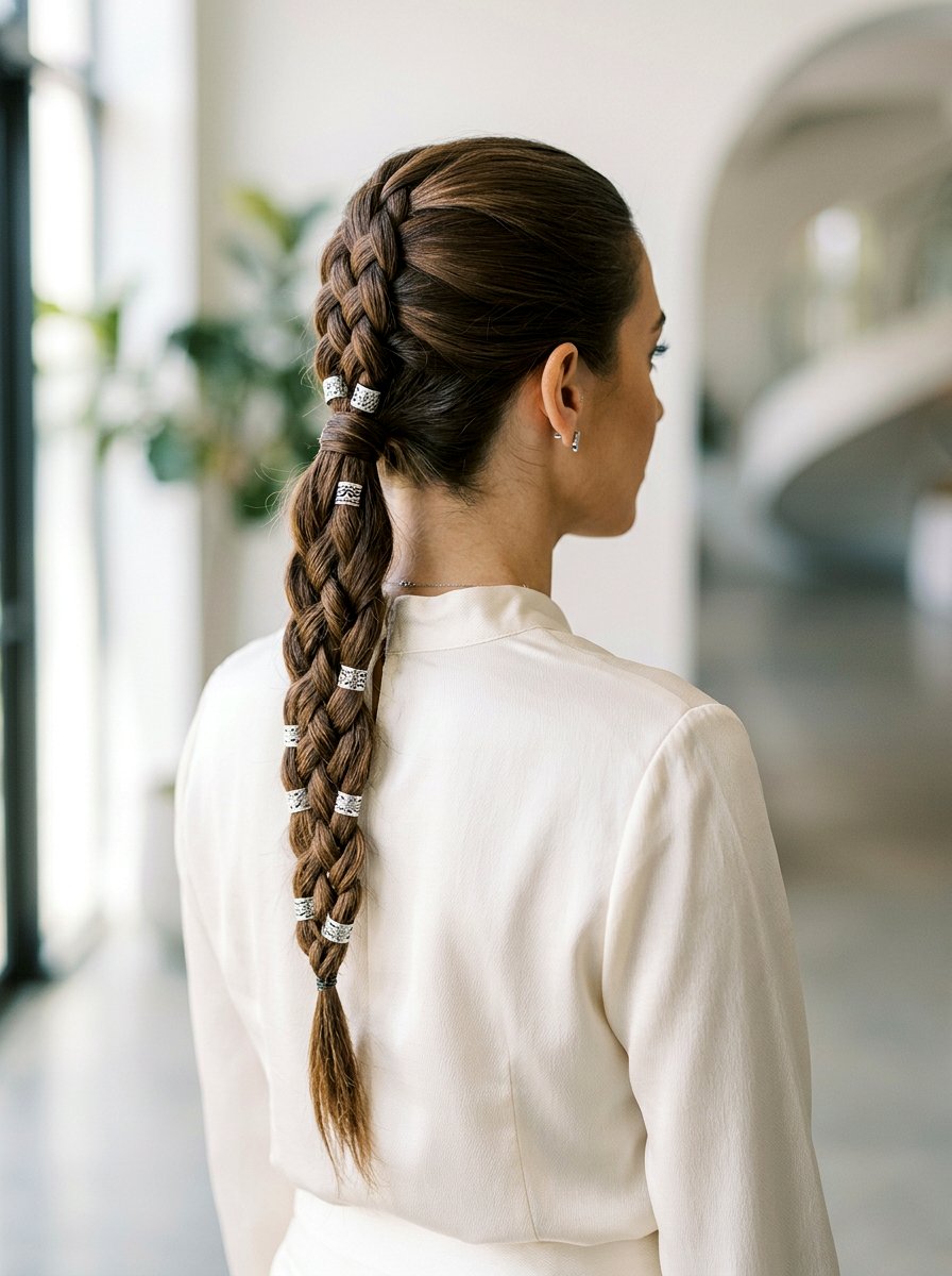 Infinity Braid Ponytail With Accessories - 20 infinity braid ponytail hairstyle - 20 infinity braid ponytail hairstyle