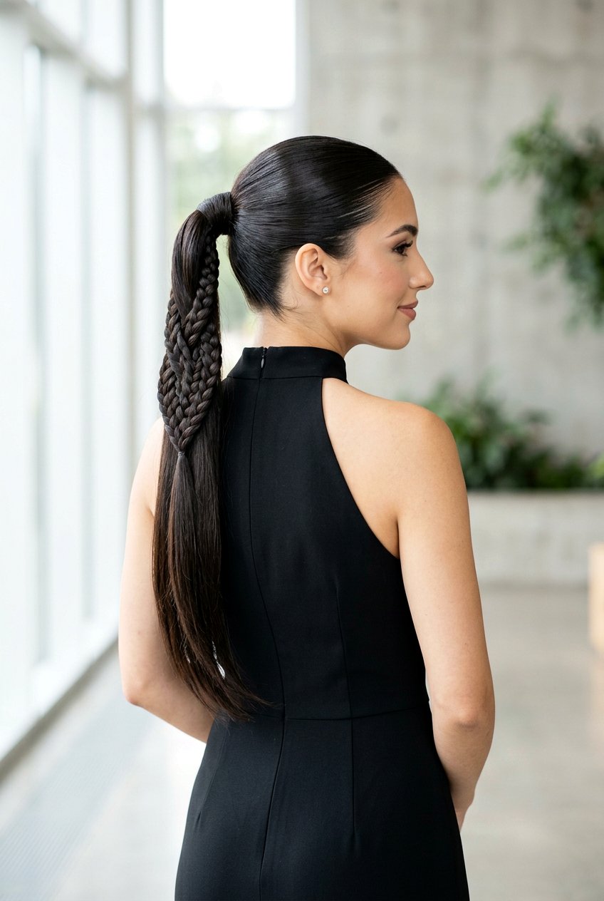 Infinity Braided Ponytail - 20 braided ponytail for wedding guest - 20 braided ponytail for wedding guest