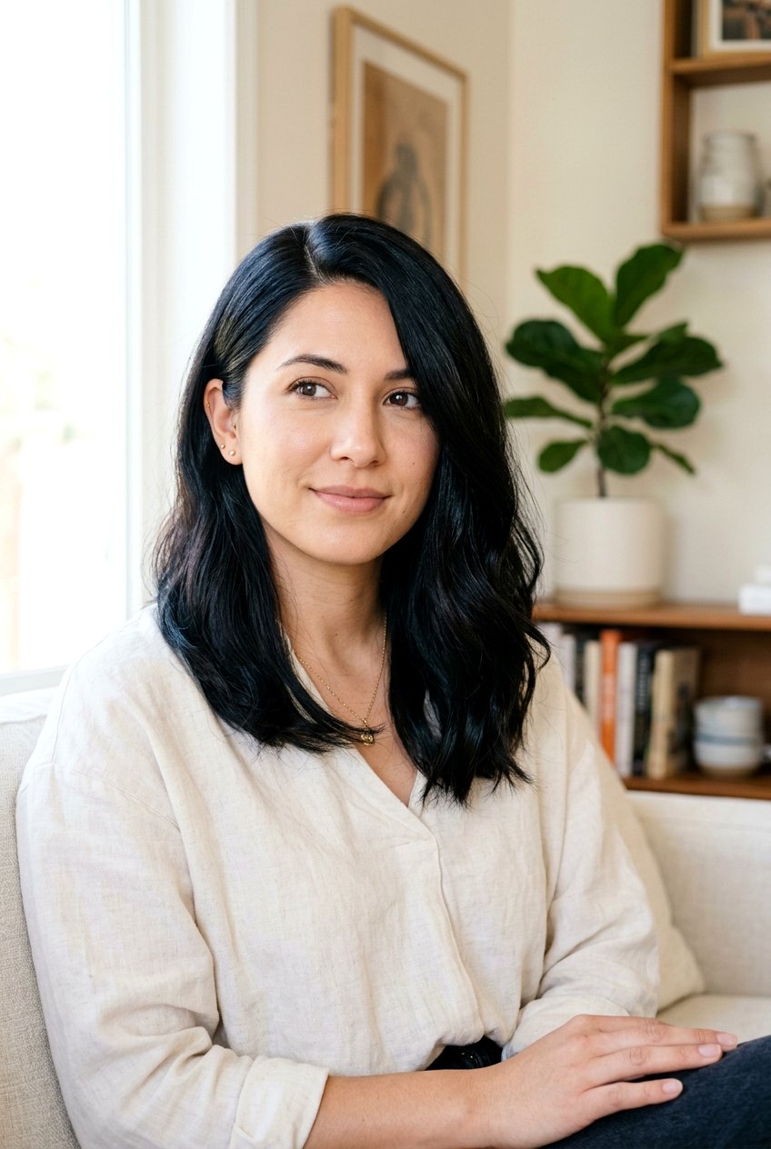 Ink Black Hair With Side Part - 20 ink black hair color - 20 ink black hair color