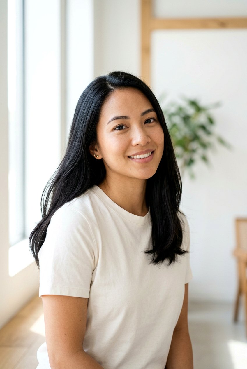 Ink Black Hair With Subtle Shine - 20 ink black hair color - 20 ink black hair color