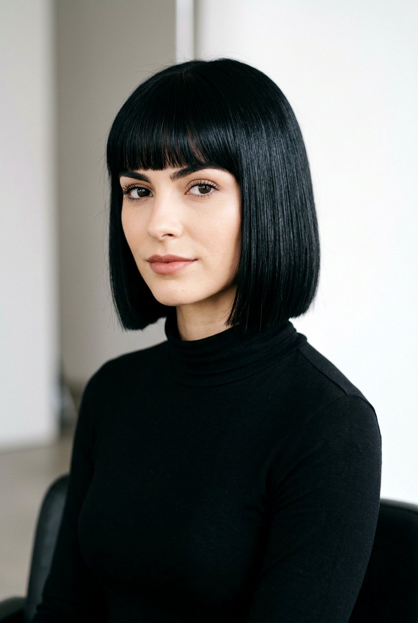 Ink black hair - 20 natural black hair color ideas - 20 natural black hair color ideas