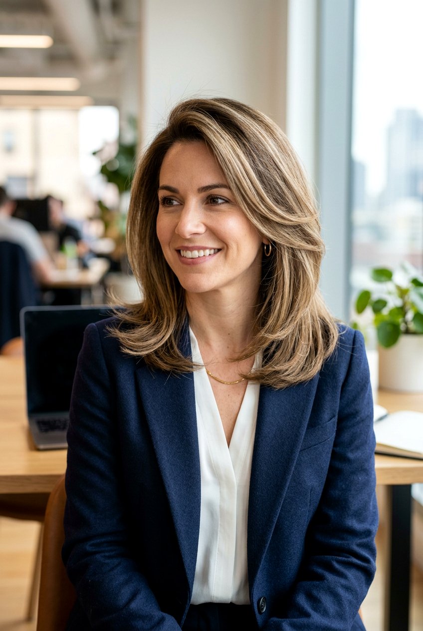 Internal Layered Haircut - 20 soft layers for shoulder length hair - 20 soft layers for shoulder length hair