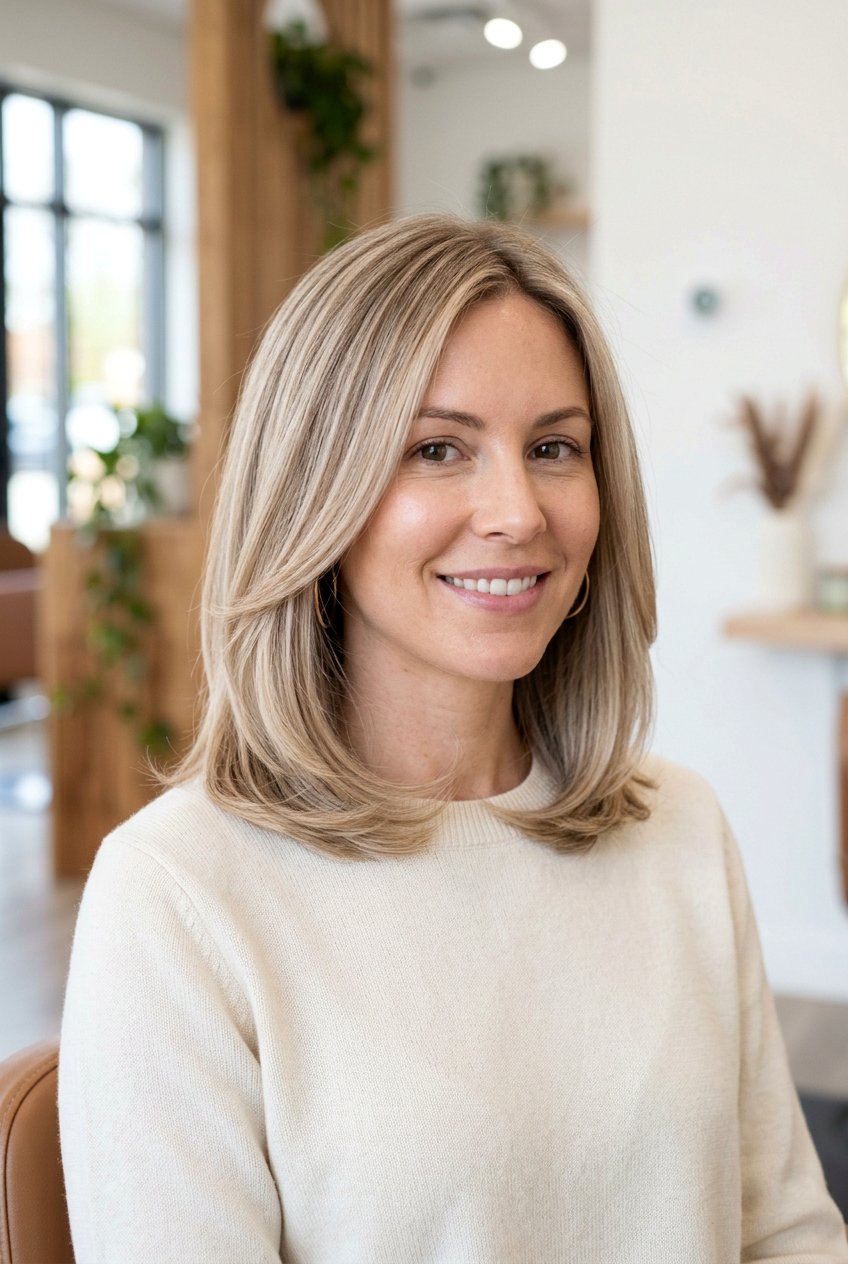 Internal Layered Lob For Fine Hair - 20 layered haircut with movement for fine hair - 20 layered haircut with movement for fine hair