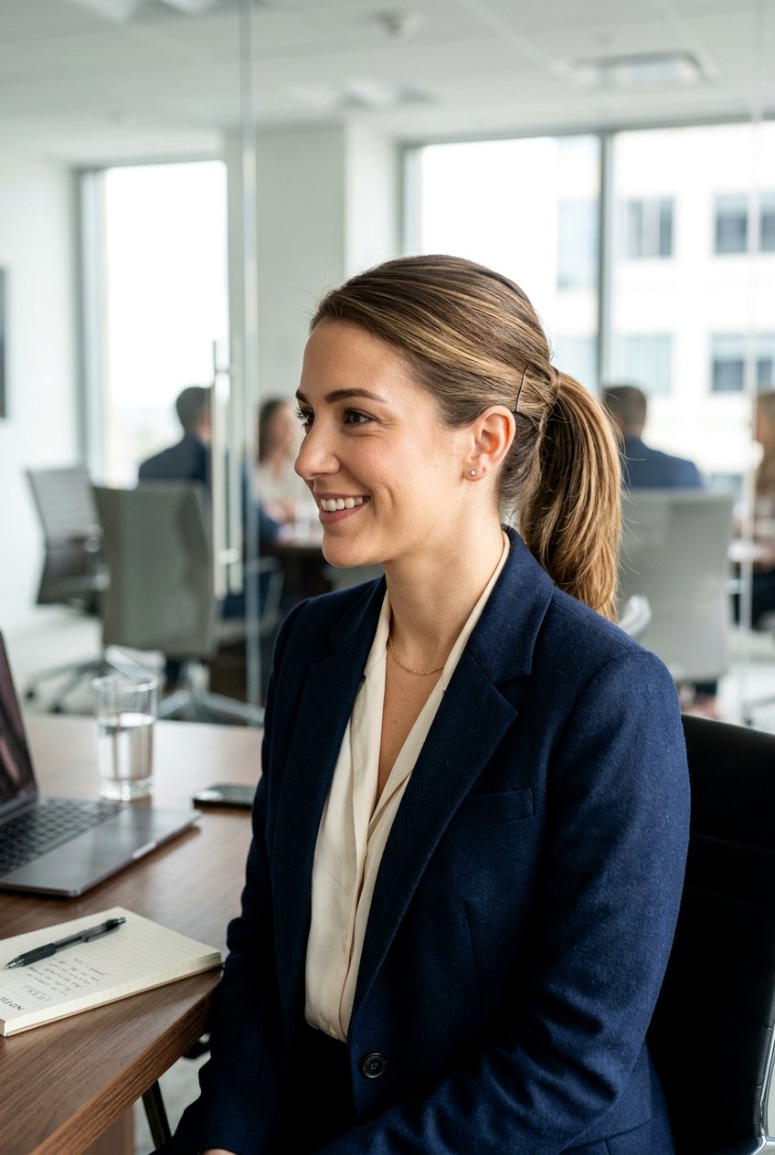 Interview Ponytail For Shorter Long Hair - 20 interview ponytail hairstyle - 20 interview ponytail hairstyle