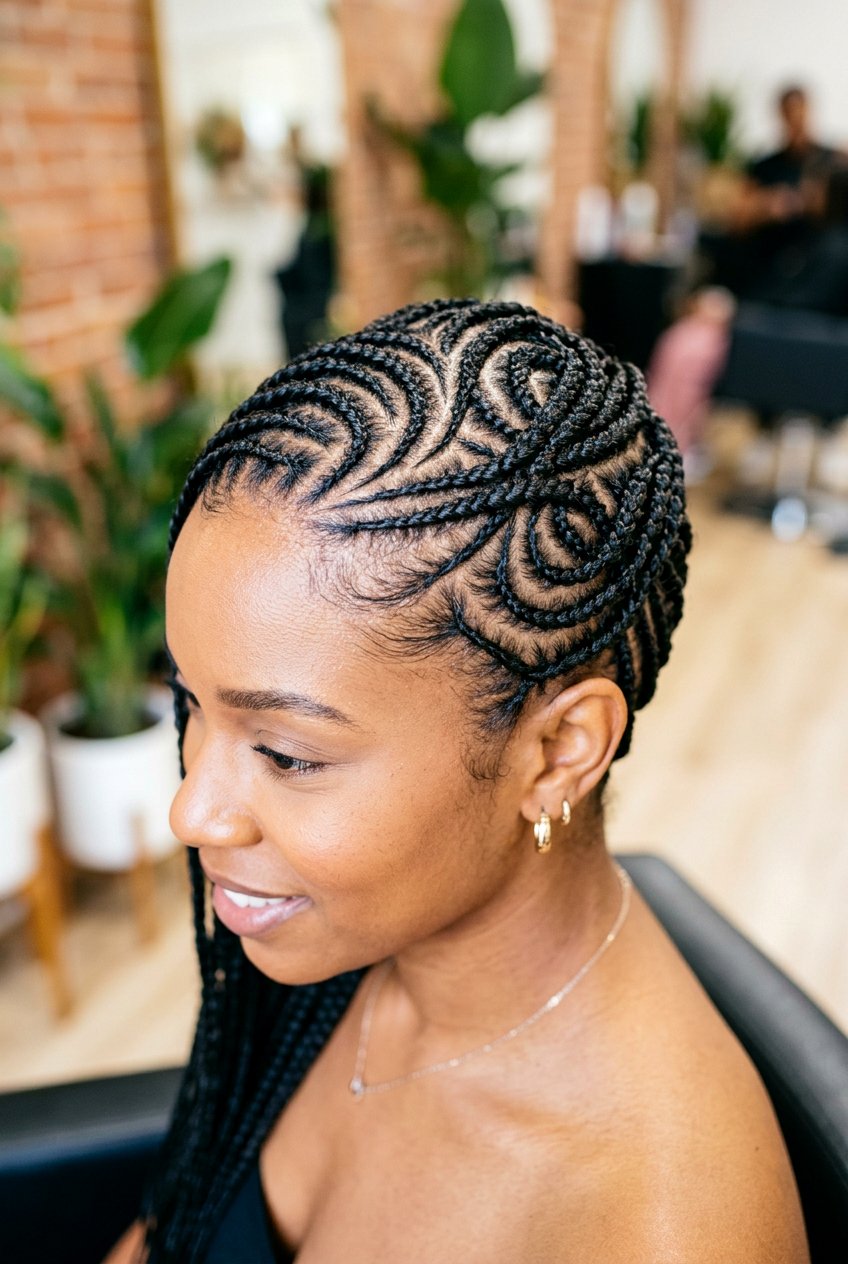 Intricate Design Cornrows - 20 cornrow hairstyles for black women - 20 cornrow hairstyles for black women