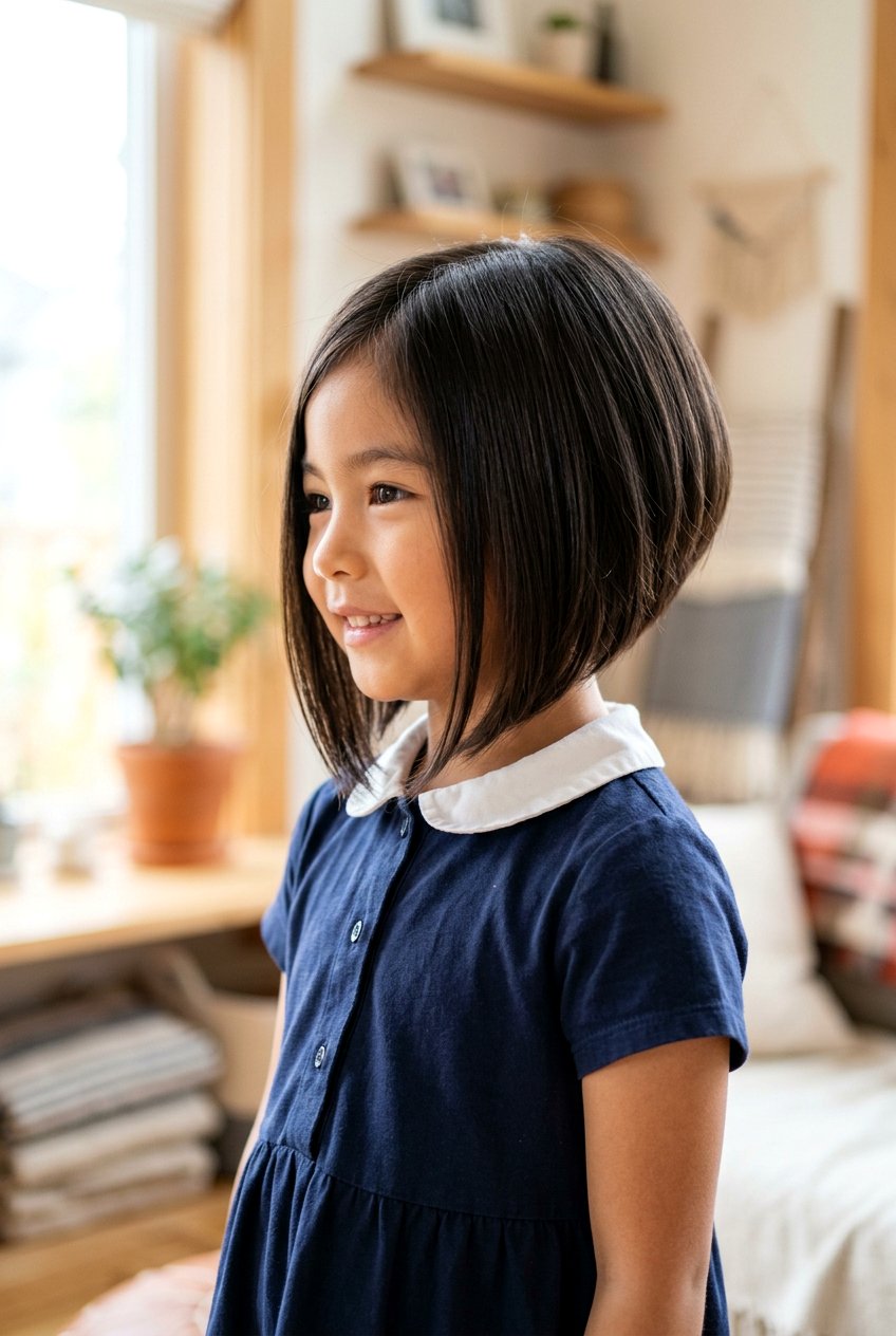 Inverted Bob - 20 shoulder length haircut for little girls - 20 shoulder length haircut for little girls