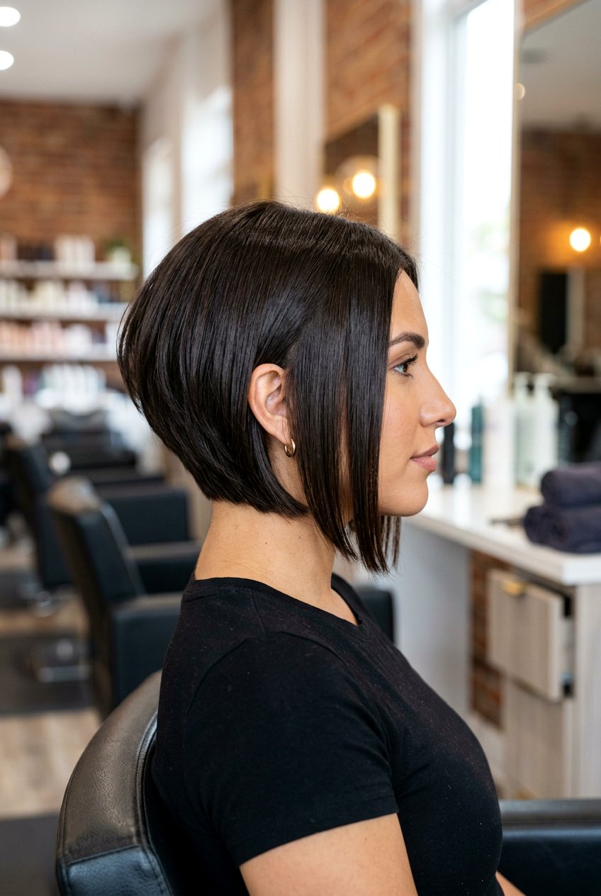 Inverted Bob - 20 short hairstyles for fine hair - 20 short hairstyles for fine hair