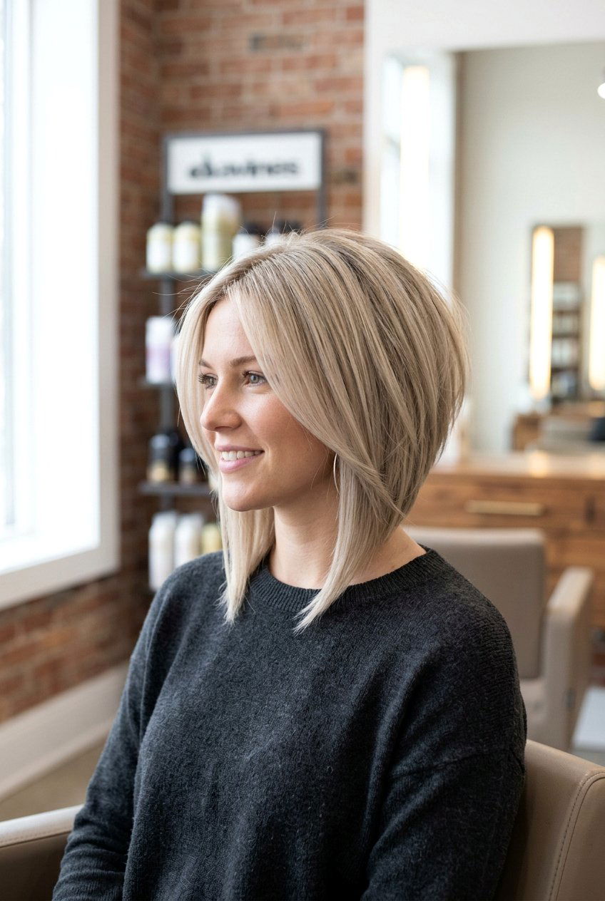 Inverted Bob - 20 short hairstyles for women over 40 - 20 short hairstyles for women over 40