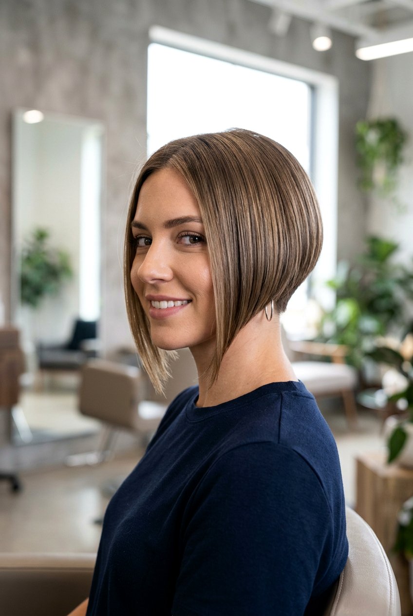 Inverted Bob - 20 straight hairstyles for short hair - 20 straight hairstyles for short hair