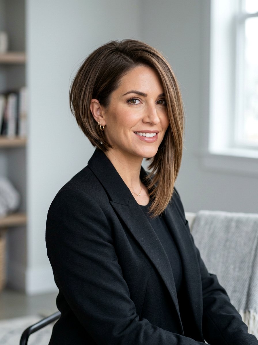 Inverted Bob - 20 haircut to reshape shoulder length hair - 20 haircut to reshape shoulder length hair