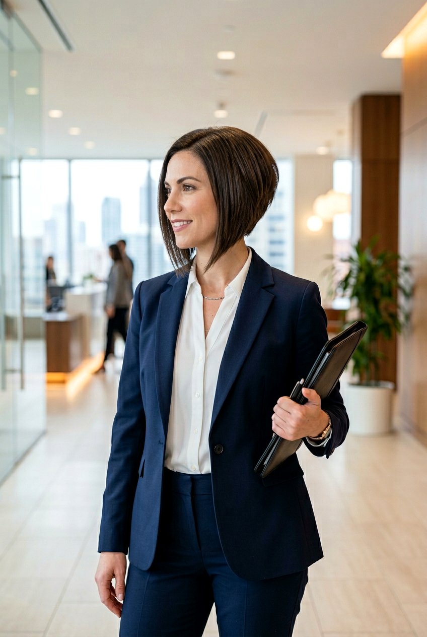 Inverted Bob - 20 low maintenance haircut for professional women - 20 low maintenance haircut for professional women