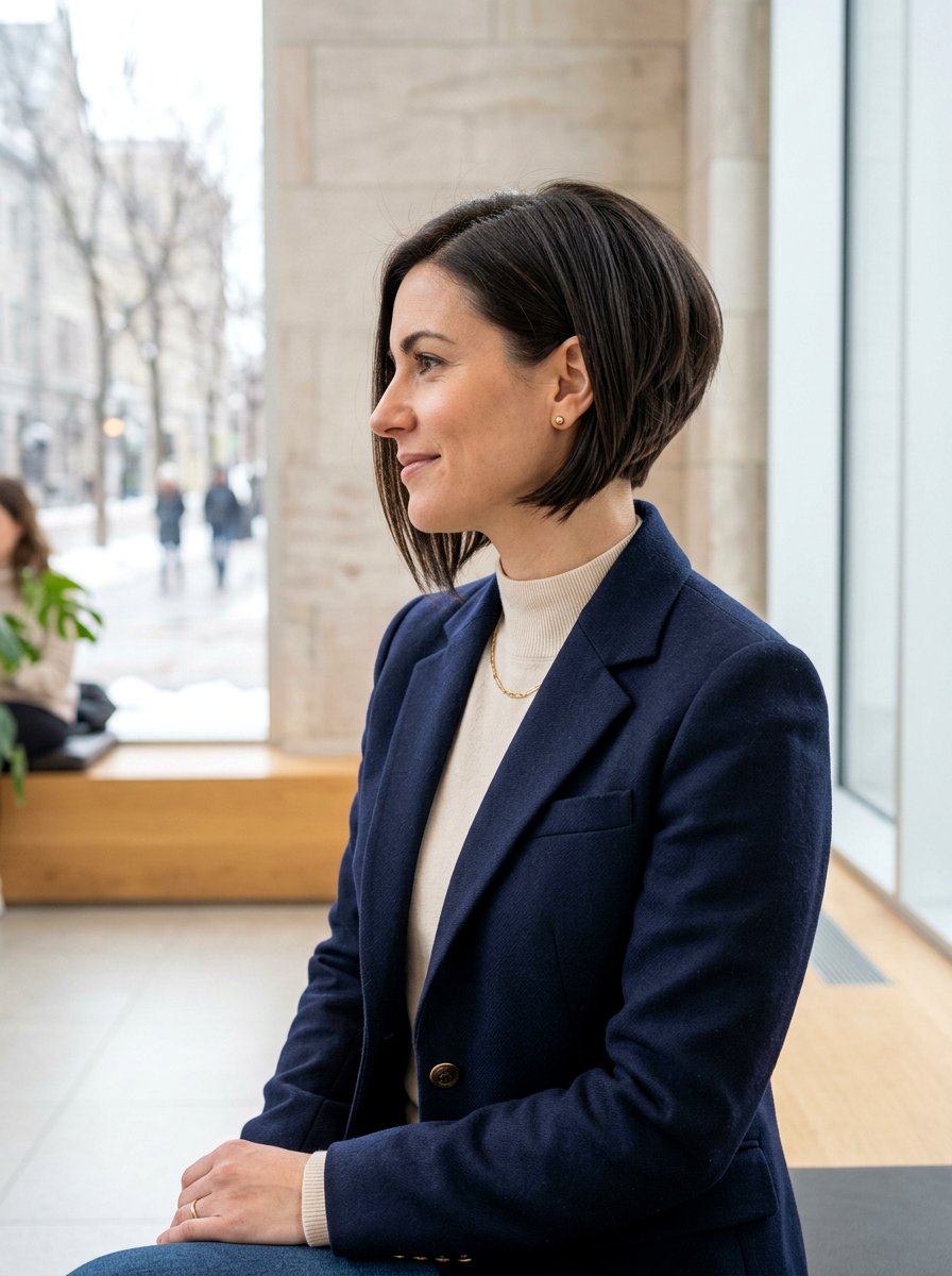 Inverted Bob - 20 shoulder length haircut ideas for women - 20 shoulder length haircut ideas for women