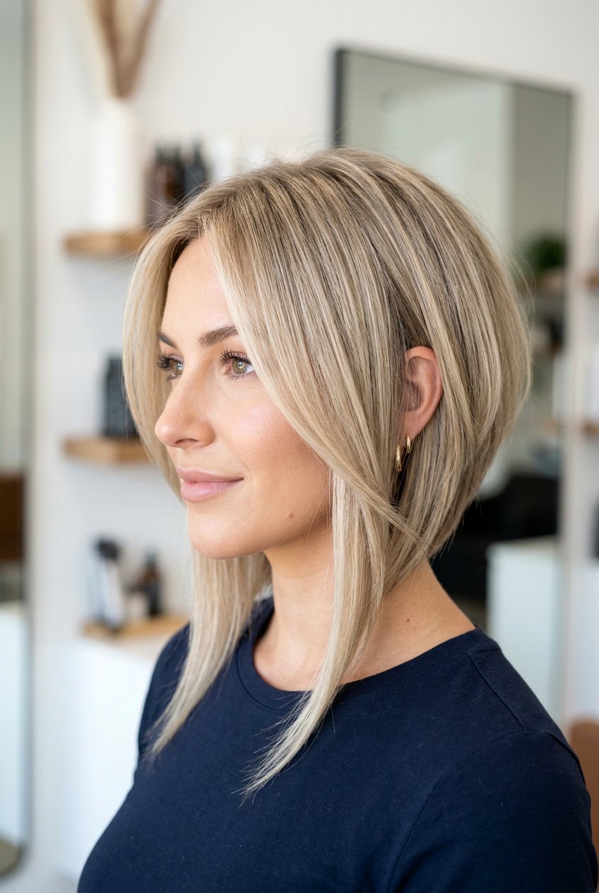 Inverted Bob - 20 business casual hairstyles - 20 business casual hairstyles