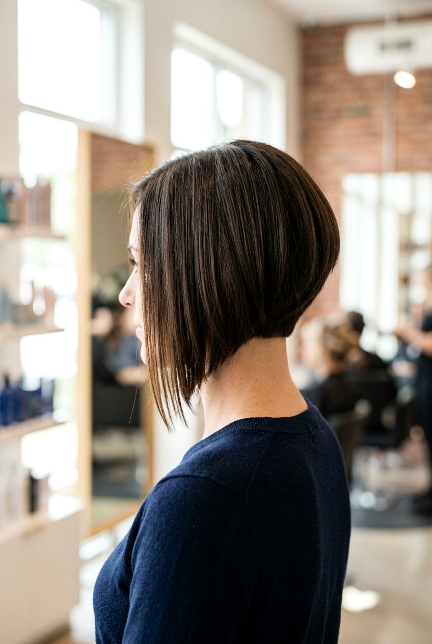 Inverted Bob - 20 haircuts for oval face shape - 20 haircuts for oval face shape