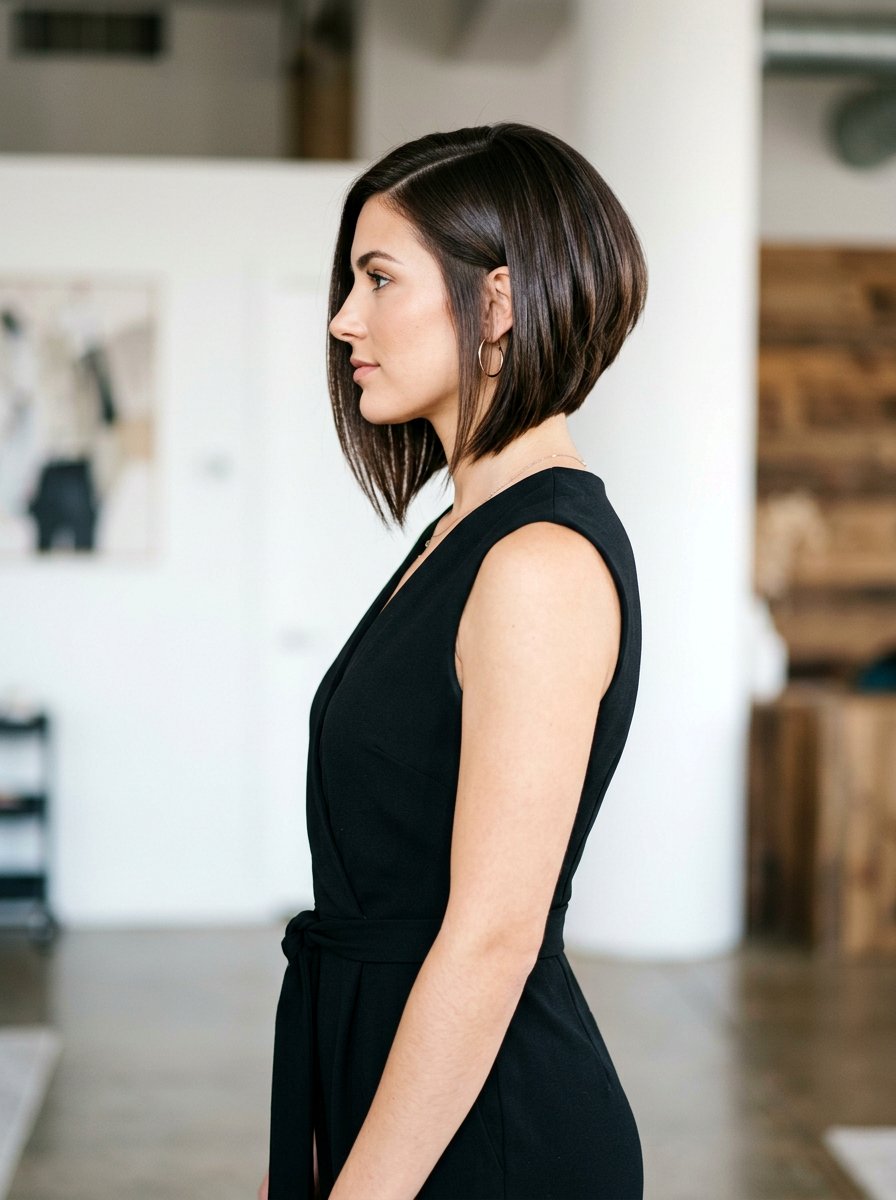 Inverted Bob Cut - 20 short haircut for damaged hair women