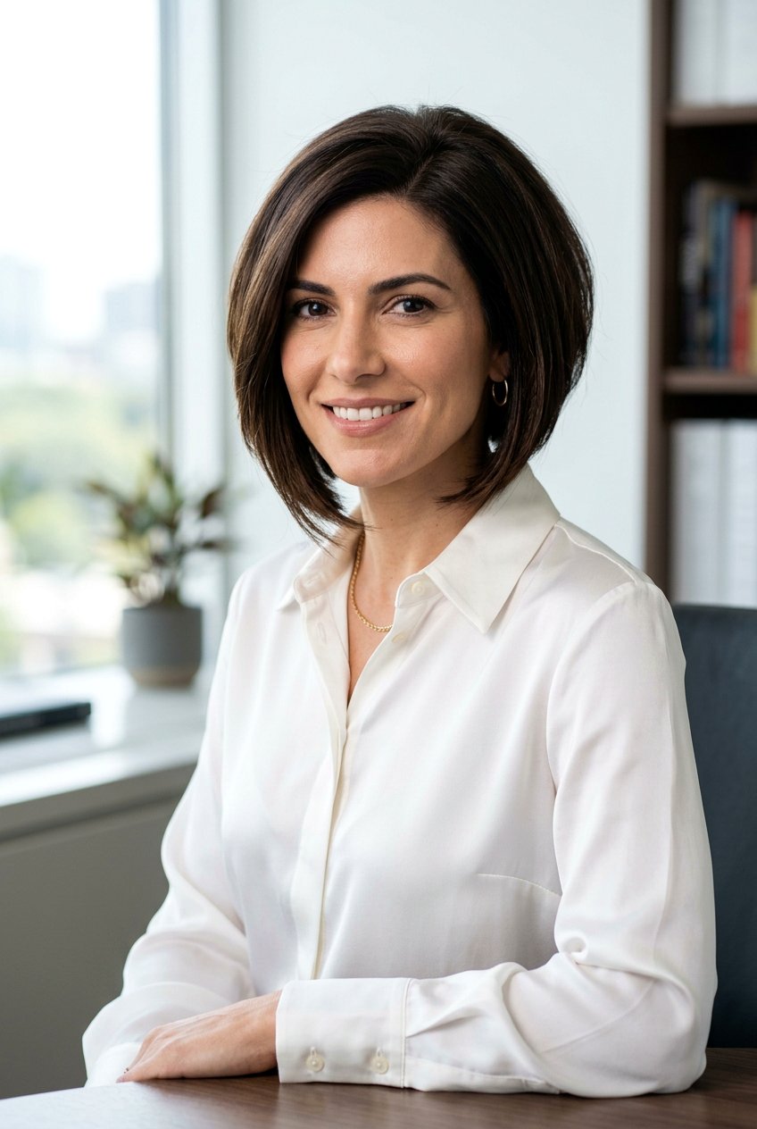 Inverted Bob Cut - 20 polished hairstyle for job interview - 20 polished hairstyle for job interview