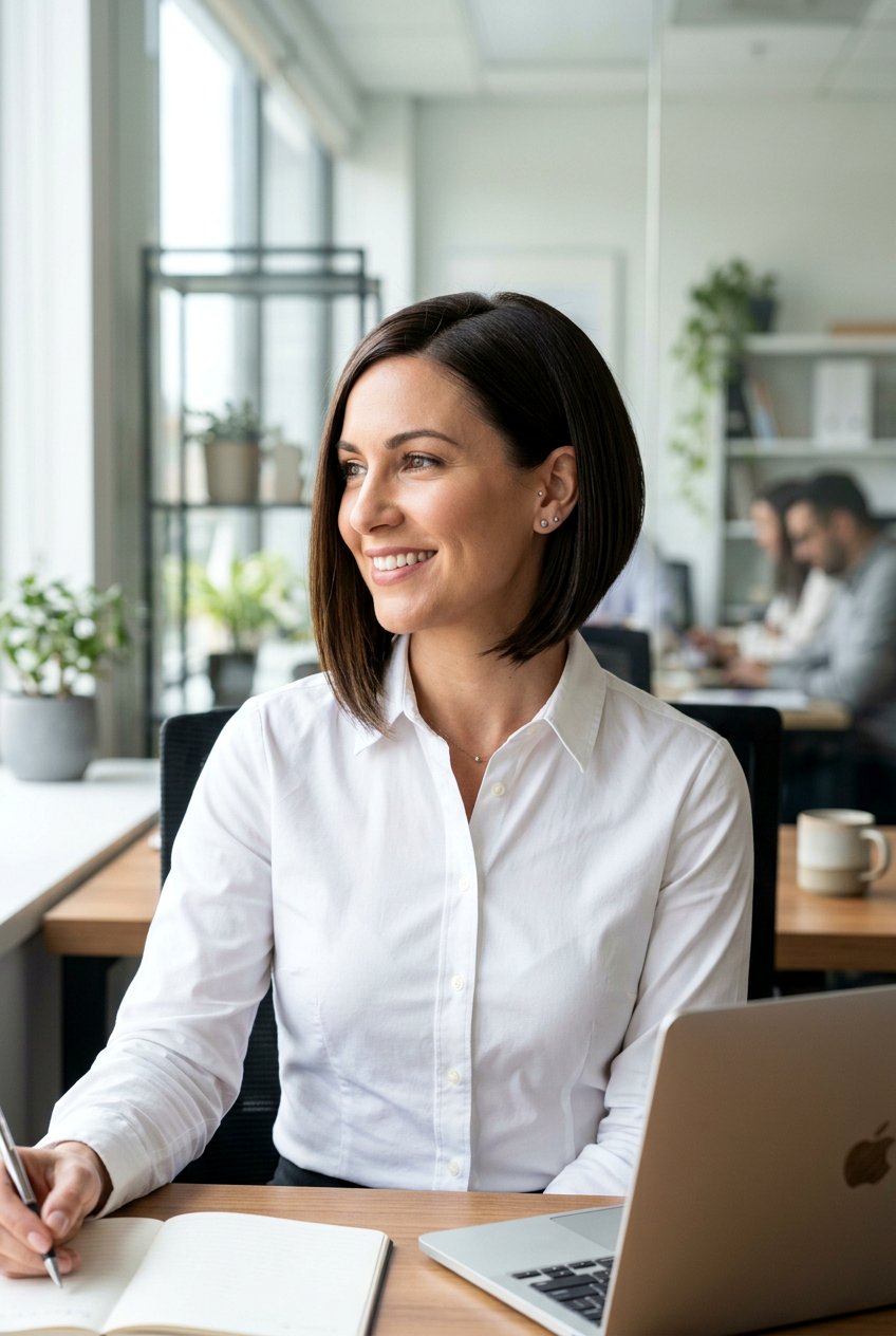 Inverted Bob For Office Wear - 20 elegant work bob haircut - 20 elegant work bob haircut