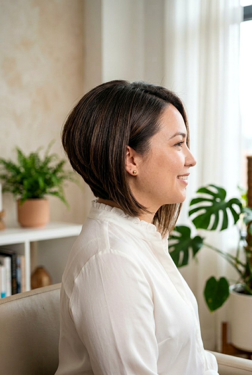 Inverted Bob For Round Face - 20 flattering bob for round face - 20 flattering bob for round face