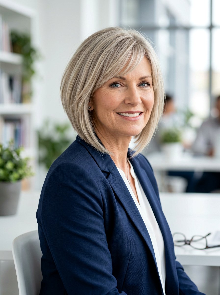 Inverted Bob For Thin Hair - 20 jaw length bob for fine hair over 60 - 20 jaw length bob for fine hair over 60