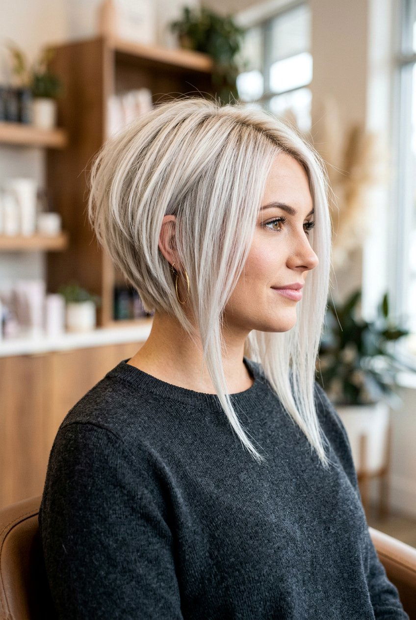 Inverted Bob Haircut - 20 short haircuts for fine hair - 20 short haircuts for fine hair