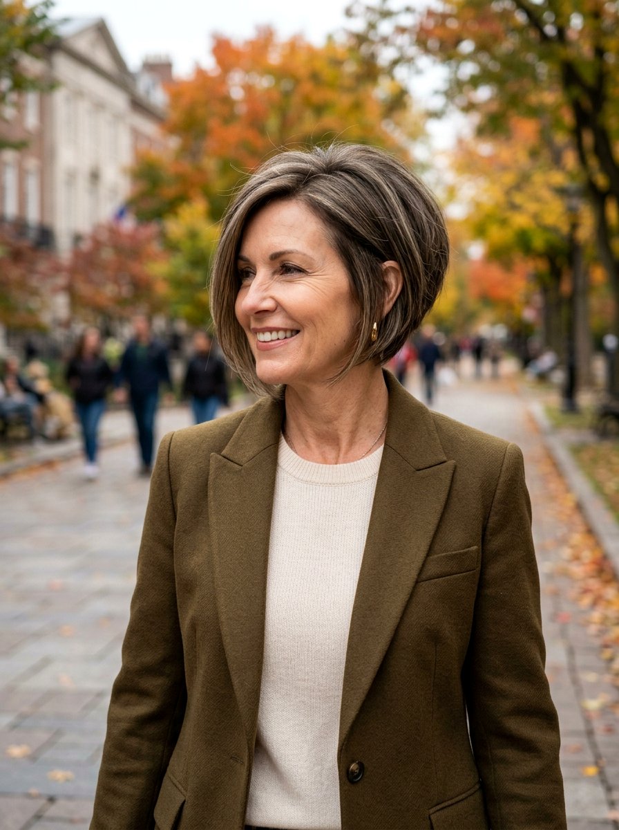 Inverted Bob Haircut - 20 elegant bob haircut for mature women - 20 elegant bob haircut for mature women