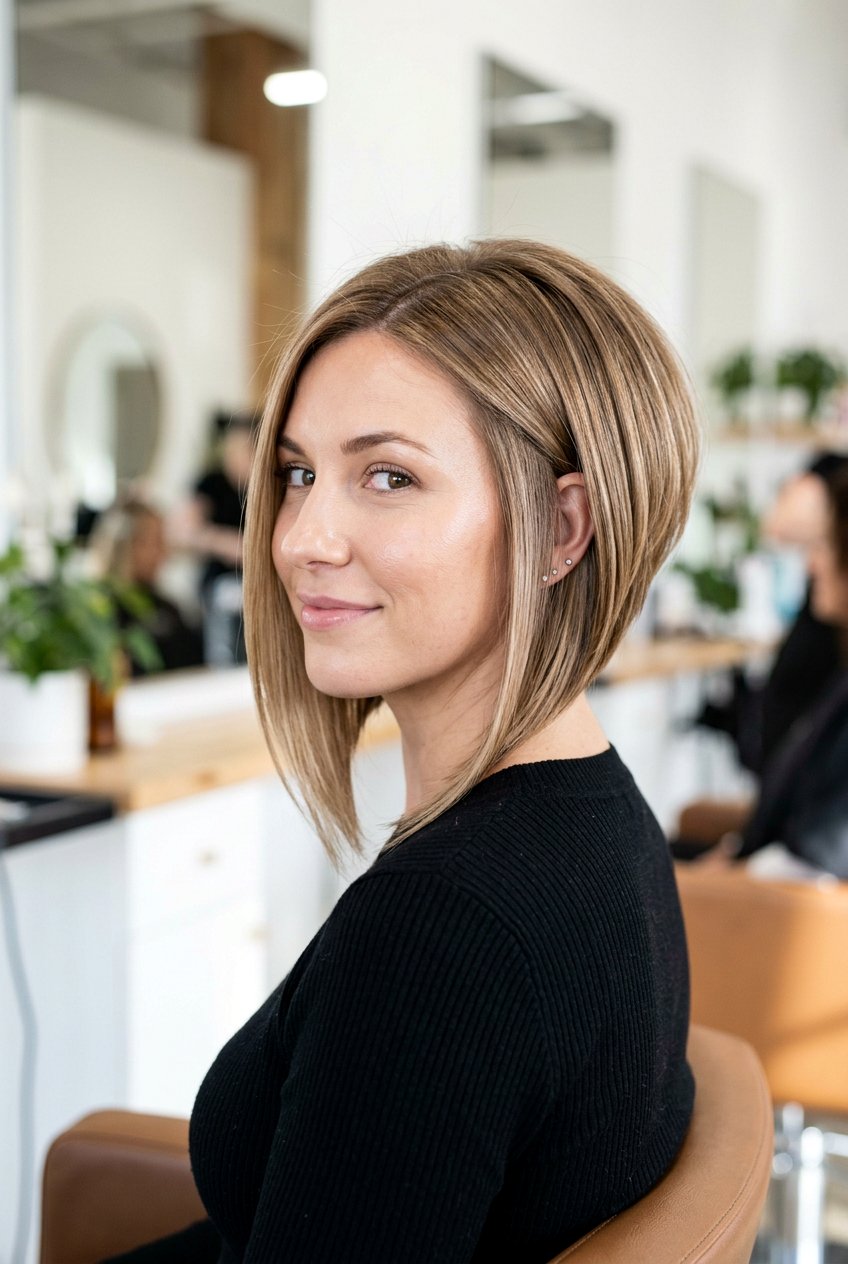 Inverted Bob Haircut - 20 haircuts for heart shaped face - 20 haircuts for heart shaped face