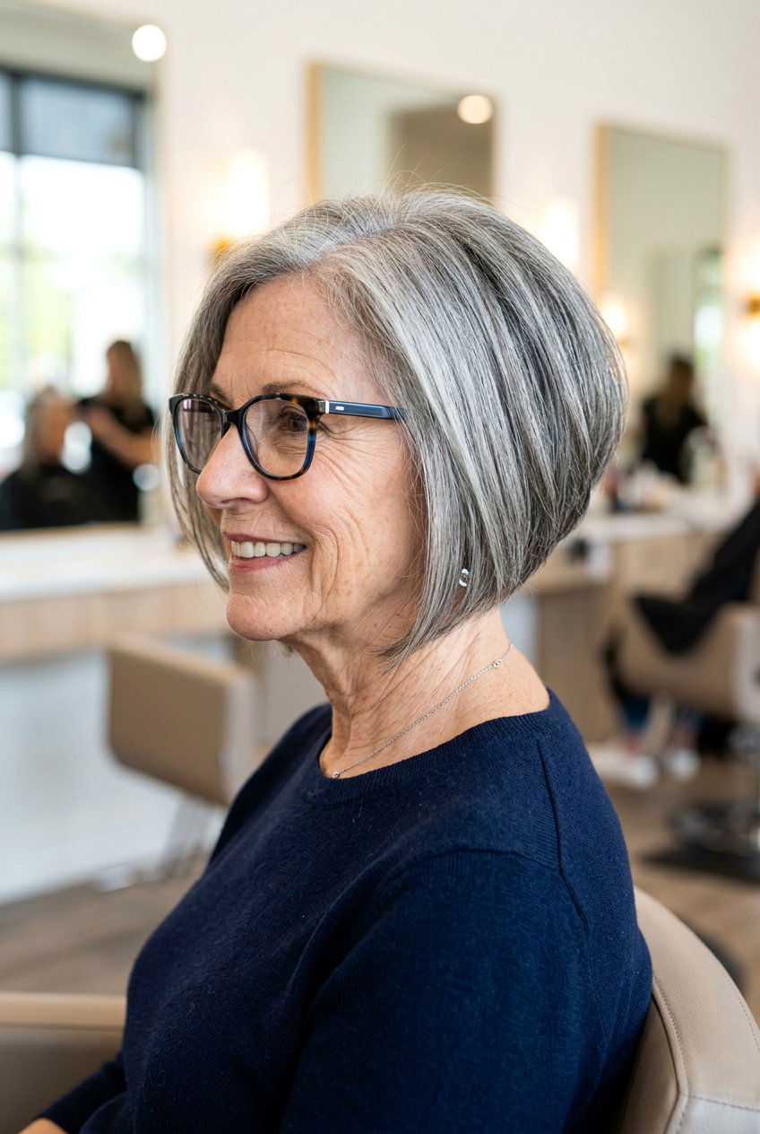 20 Stunning Hairstyles for Women Over 60 With Glasses to Try