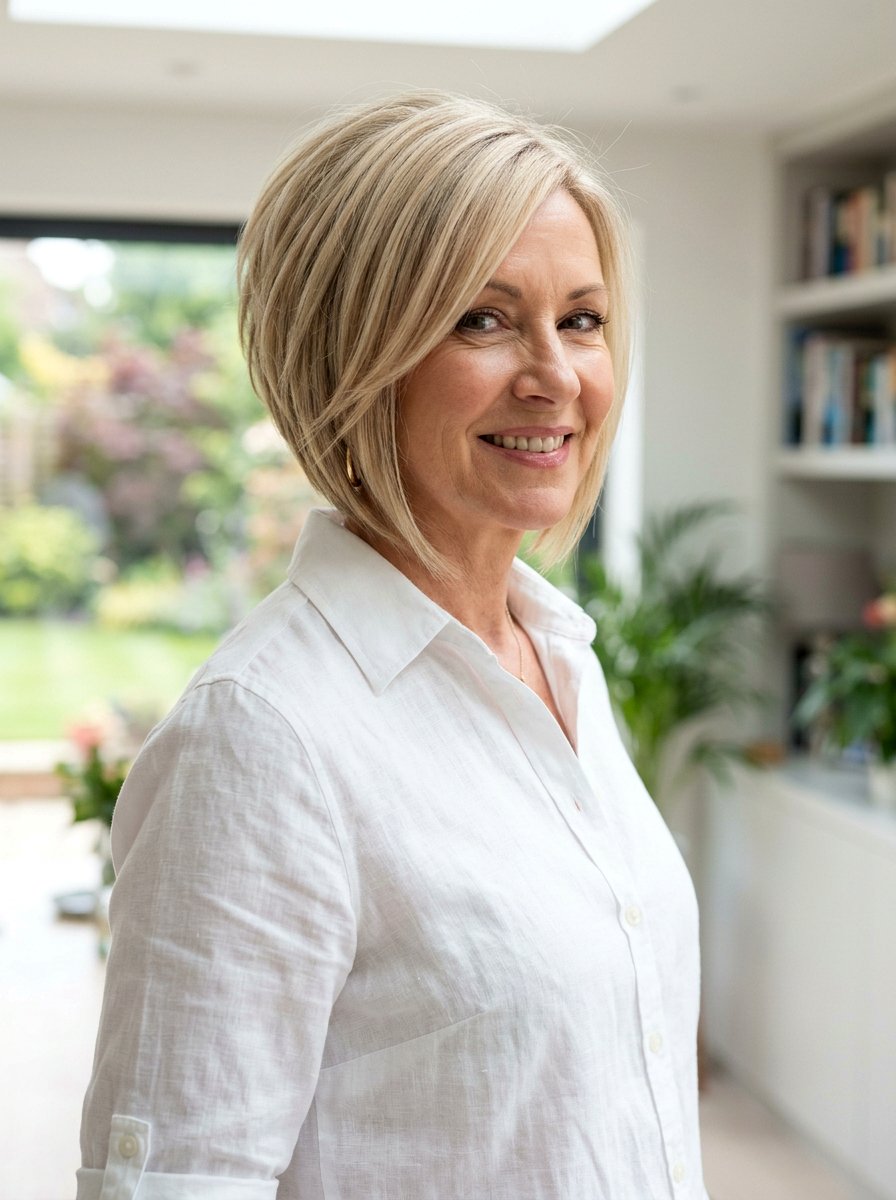 Inverted Bob Haircut For Fine Hair - 20 trending haircut ideas for mature women - 20 trending haircut ideas for mature women