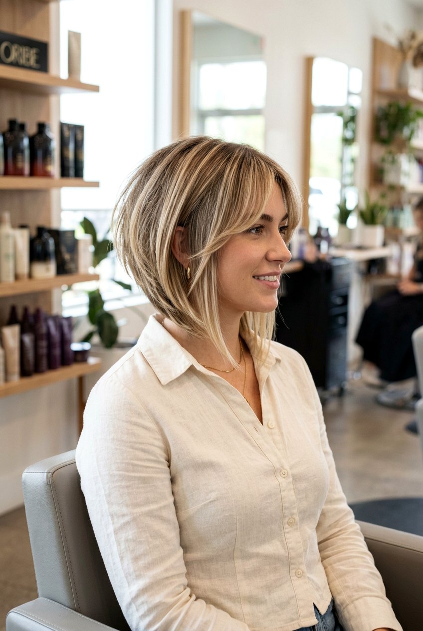 Inverted Bob With Curtain Bangs - 20 bob with curtain bangs - 20 bob with curtain bangs