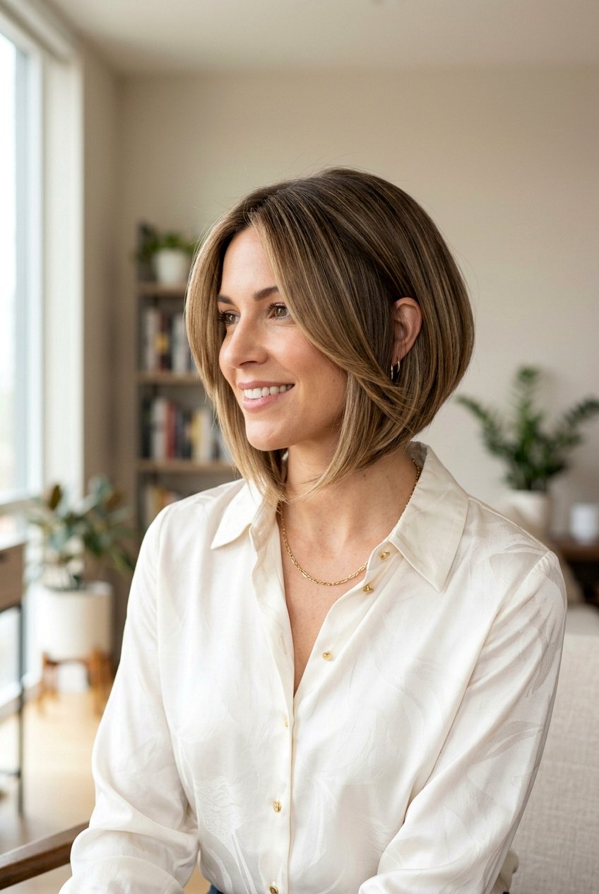 Inverted Bob With Face Framing Layers - 20 feminine bob haircuts - 20 feminine bob haircuts