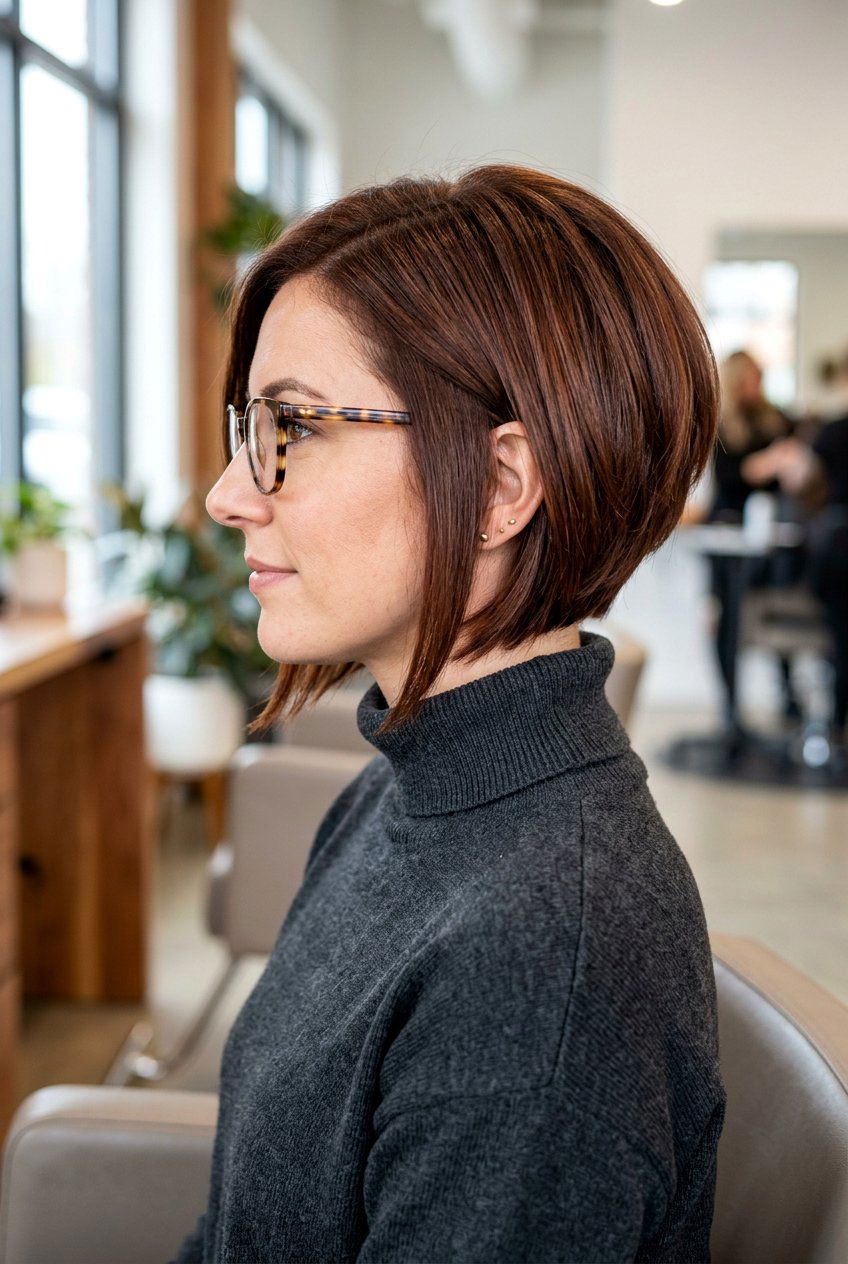 Inverted Bob With Glasses - 20 bob haircuts for women with glasses - 20 bob haircuts for women with glasses