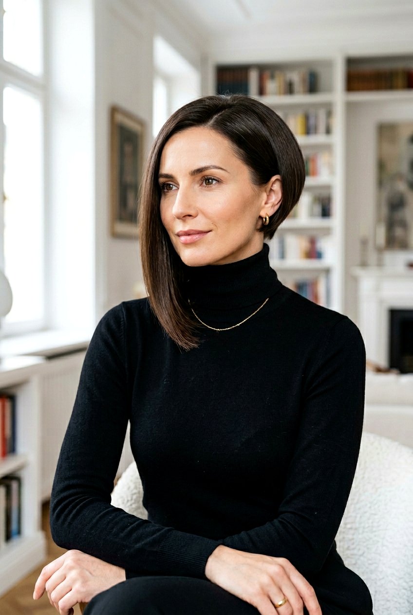 Inverted Bob with Polish - 20 old money hairstyles - 20 old money hairstyles